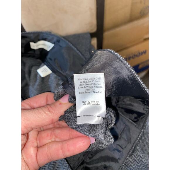 NWT $59.95 Coldwater Creek size 8 Misses Natural Waist Gray Trouser Straight Leg - Picture 5 of 10